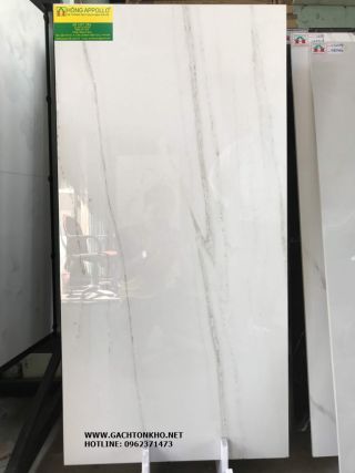 Đá lát nền 60x120 vân mây bóng kiếng toàn phần