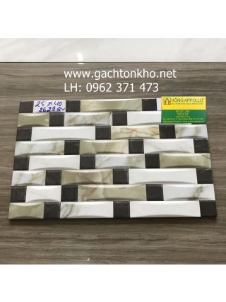 Gạch trang trí 25x40 ốp tường 3D 2629