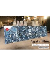 Đá Ấn Độ 300x80 cm vân đá xanh Agata blue
