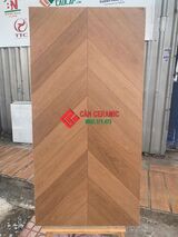 Gạch gỗ 60x120 xương cá màu nâu 04