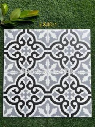 Gạch bông lát nền quán ăn 40x40 lx401