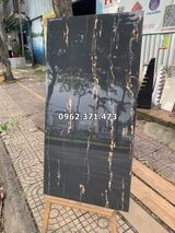 Gạch 60x120 giá rẻ đen vân cam