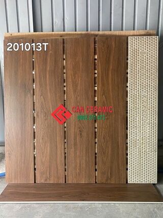 Gạch 20x100 giả vân gỗ màu nâu cánh gián 013T