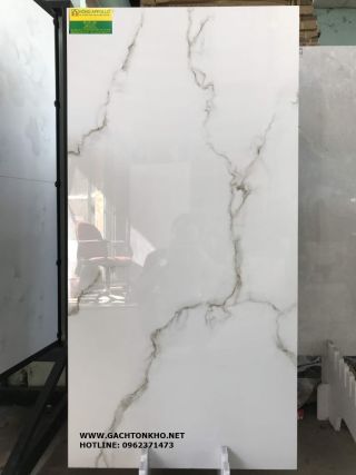 Đá bóng kiếng 60x120 vân khói lát nền cao cấp