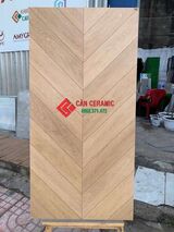 Gạch gỗ 60x120 xương cá màu vàng 01