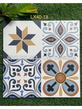 Gạch 40x40 bông lộn xộn LX418