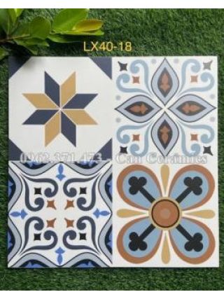 Gạch 40x40 bông lộn xộn LX418
