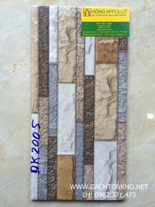 Gạch ốp tường trang trí 20x40 3D cao cấp tồn kho DK2005