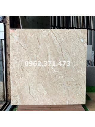 Gạch bóng kiếng ốp mặt tiền vân đá vàng 60x60 6106VK