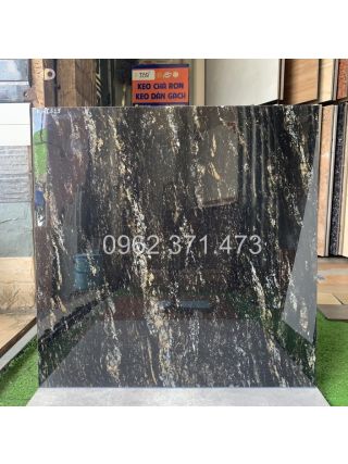 Gạch 60x60 ốp mặt tiền vân đá đen xà cừ KHI625