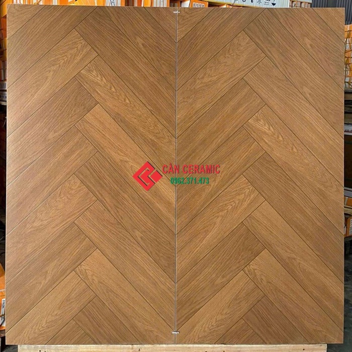 gạch 60x120 v&acirc;n gỗ xương c&aacute; 05 m&agrave;u n&acirc;u đậm