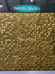 Gạch mosaic nhũ vàng điểm nhấn TM029