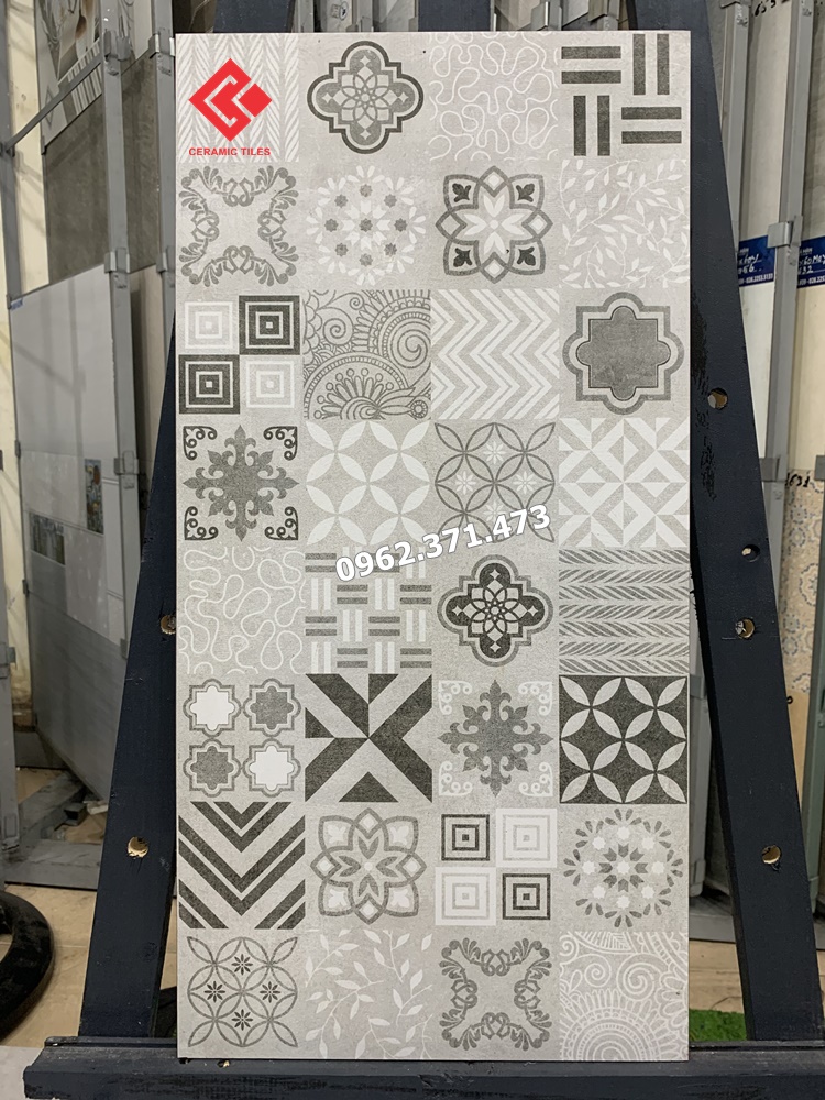 Gạch bông hoa văn cổ điển 30x60