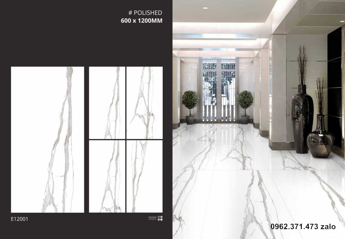 Sàn gạch 60x120 vân khói