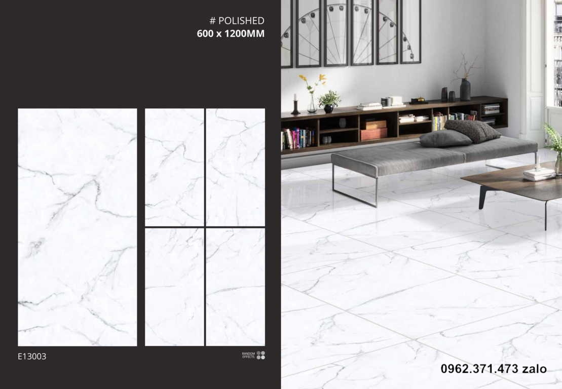 Gạch ốp tường 60x120 vân mây