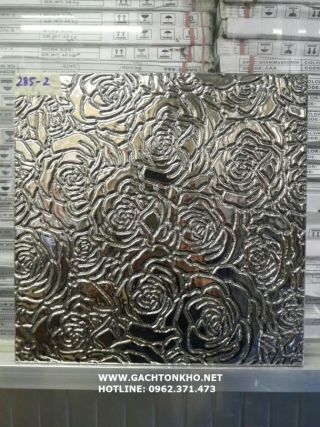 Gạch nhũ bạc hoa hồng 30x30 ms61