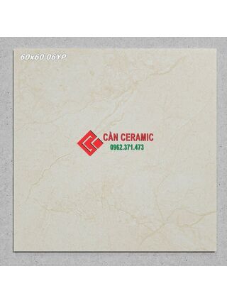 Gạch 60x60 mờ vân đá vàng kem tự nhiên 6yp