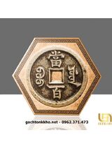 Gạch lục giác lát nền hình đồng xu