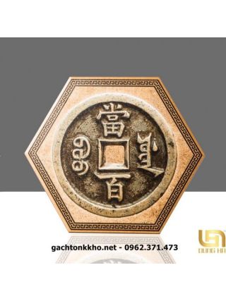 Gạch lục giác lát nền hình đồng xu