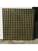 Gạch nhũ vàng caro đen 30x30