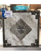 Gạch 30x30 nhũ bạc hoa văn đơn sắc
