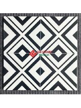 Gạch bông 40x40 hoạ tiết đen trắng 01