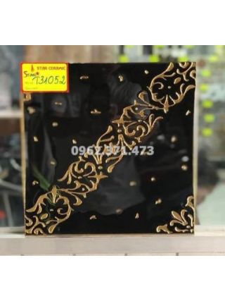 Gạch ánh kim vàng 30x30 đen nhũ