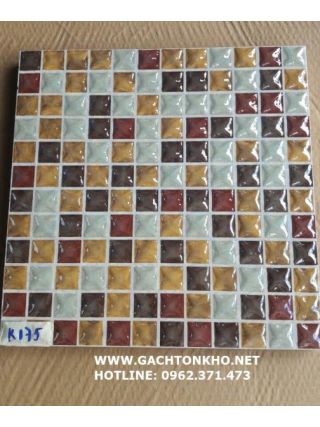 Gạch sọc caro nhũ bạc 30x30 ms31