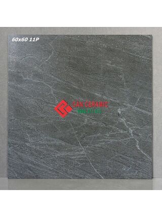 Gạch 60x60 mờ vân đá xám đậm tự nhiên 11p