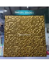 Gạch mosaic nhũ vàng điểm nhấn TM029