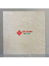 Gạch 60x60 mờ vân đá tự nhiên vàng kem 9p