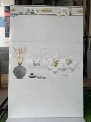 Gạch ốp tường 30x60 trắng vân mây KHI3610
