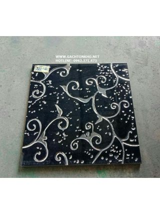 Gạch nhũ bạc trang trí hoa văn 30x30 ms123