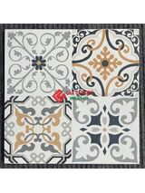 Gạch 40x40 bông hoạ tiết mix cổ điển