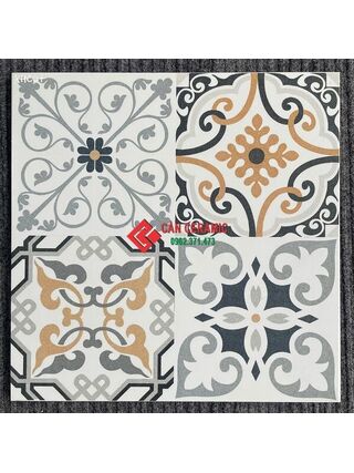 Gạch 40x40 bông hoạ tiết mix cổ điển