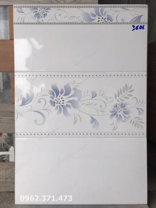 Gạch ốp tường bếp bông hoa 30x60 đẹp