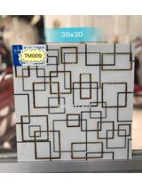 Gạch điểm 30x30 ô vuông nhũ kim TM009