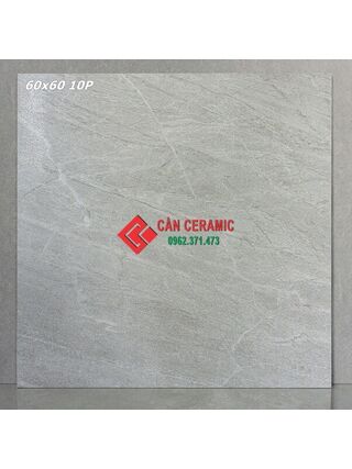 Gạch 60x60 mờ vân đá xám nhạt tự nhiên 10p