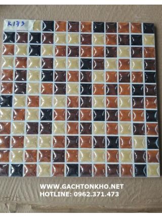 Gạch caro nhũ bạc trang trí 30x30 ms27