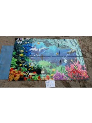 Gạch tranh 5D đại dương - gạch phong thủy