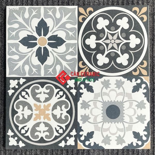 gạch b&ocirc;ng 40x40 hoạ tiết mix random
