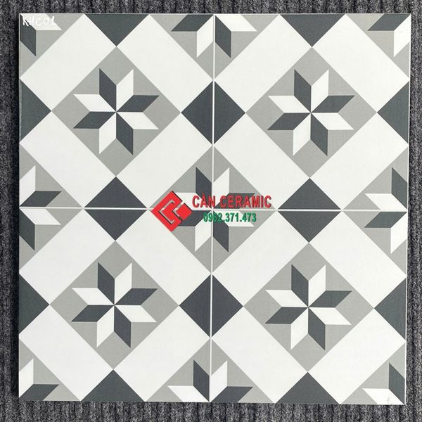 gạch hoạ tiết b&ocirc;ng cổ điển 40x40 