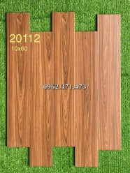 Gạch gỗ màu đỏ 10x60 20112