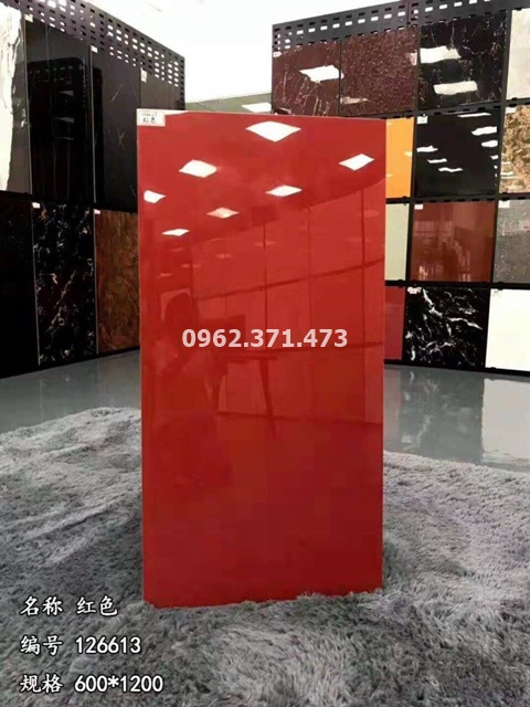 Gạch 60x120 đơn sắc màu đỏ #Kho gạch Trung Quốc 600x1200
