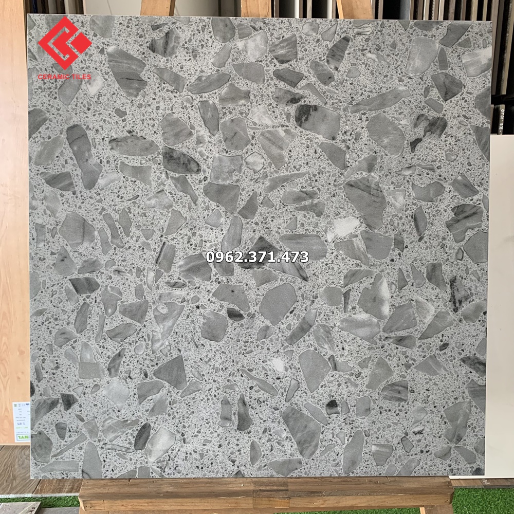 gạch l&aacute;t s&agrave;n giả đ&aacute; terrazo 60x60 đẹp